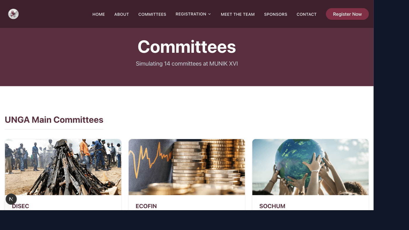 MUNIK XVI committee catalog.